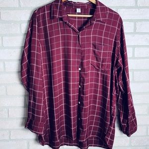 NWOT Old Navy Tunic Style Flannel - XL